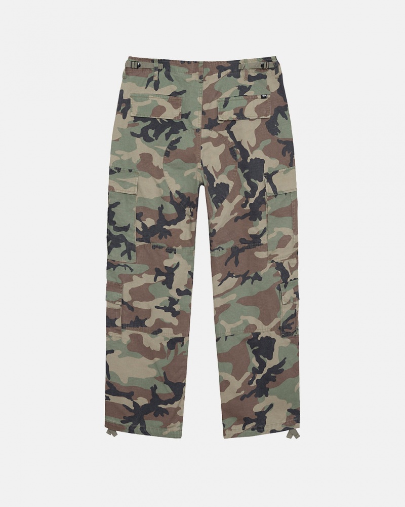 Stussy Surplus Cargo Ripstop - Unisex Jeans Pants Camo | MNLHR17152