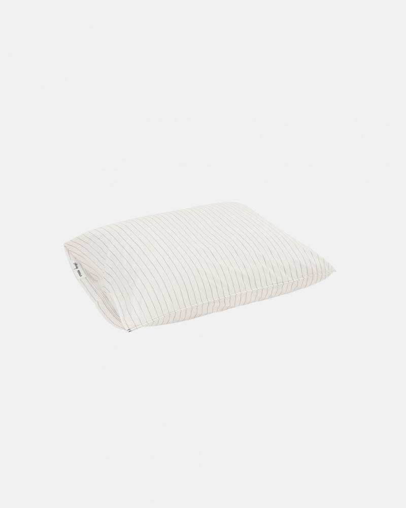 Stussy Tekla Percale Pillow Sham - Unisex Home Goods Wit | NLQAV24991