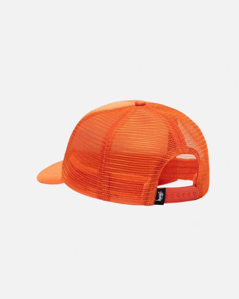 Stussy Trucker Big Basic Snapback - Unisex Oranje | NLJVR66157