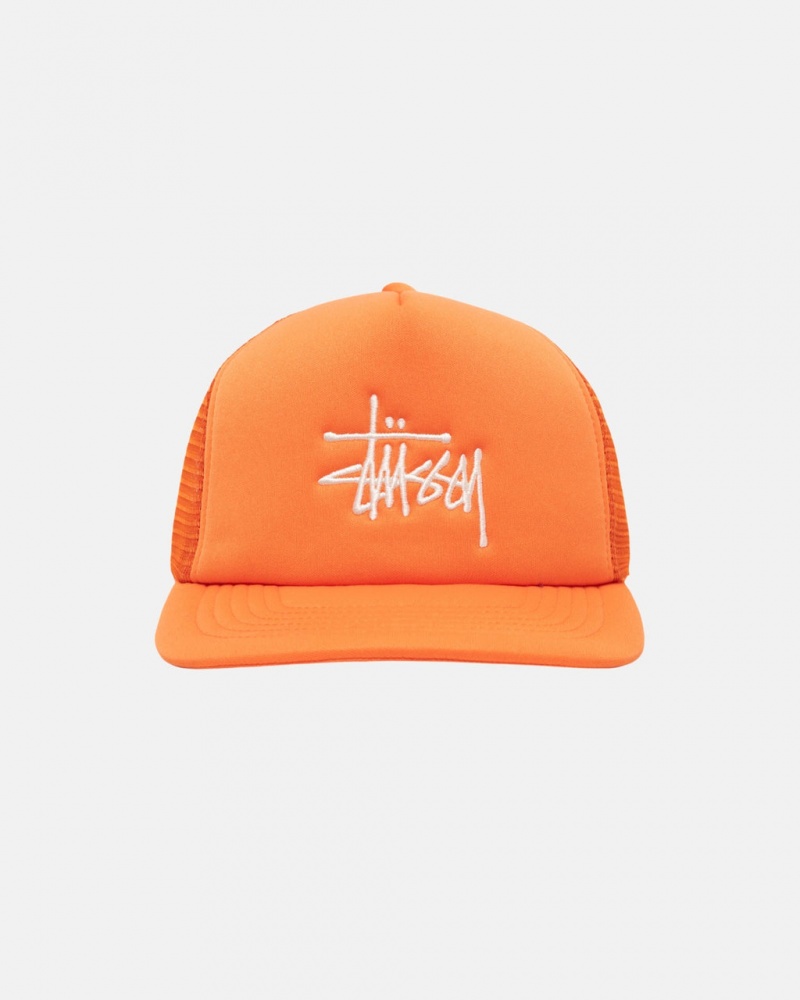 Stussy Trucker Big Basic Snapback - Unisex Oranje | NLJVR66157