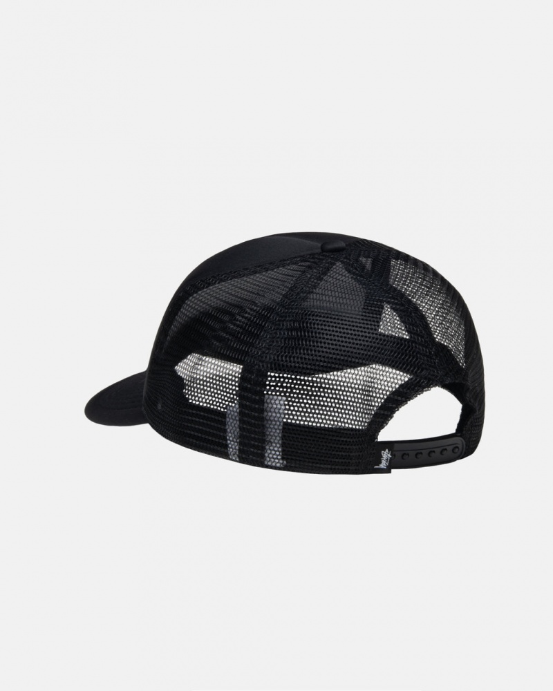 Stussy Trucker Ss-Link Snapback - Unisex Zwart | YNLVQ26476