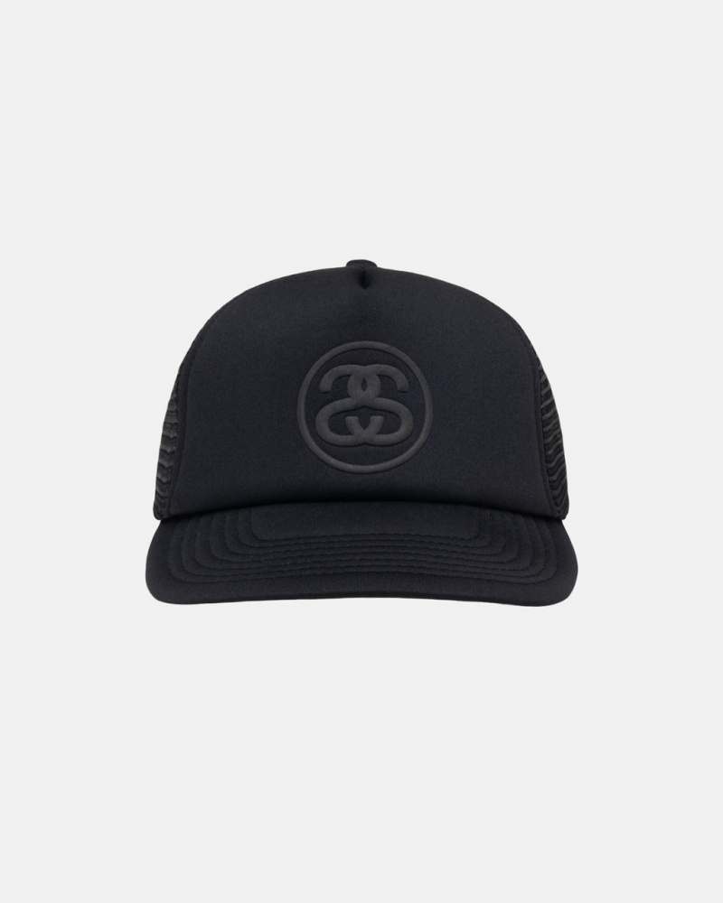 Stussy Trucker Ss-Link Snapback - Unisex Zwart | YNLVQ26476