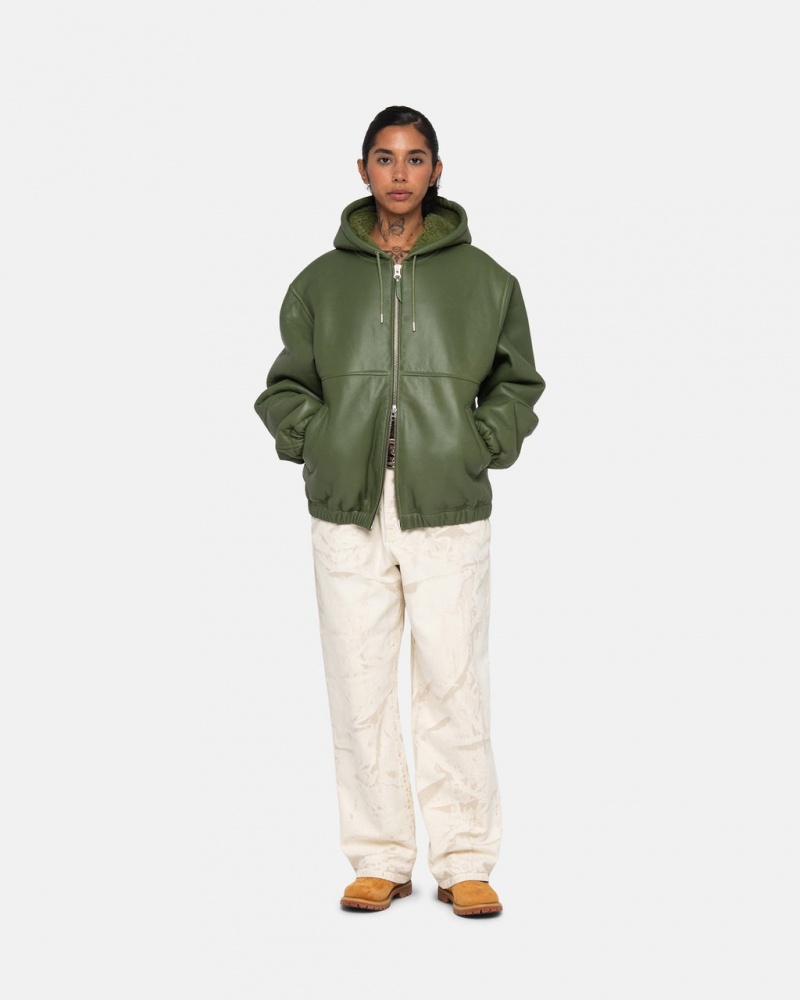 Stussy Werk Jacket Shearling - Unisex Jackets Groen | UNLND39488