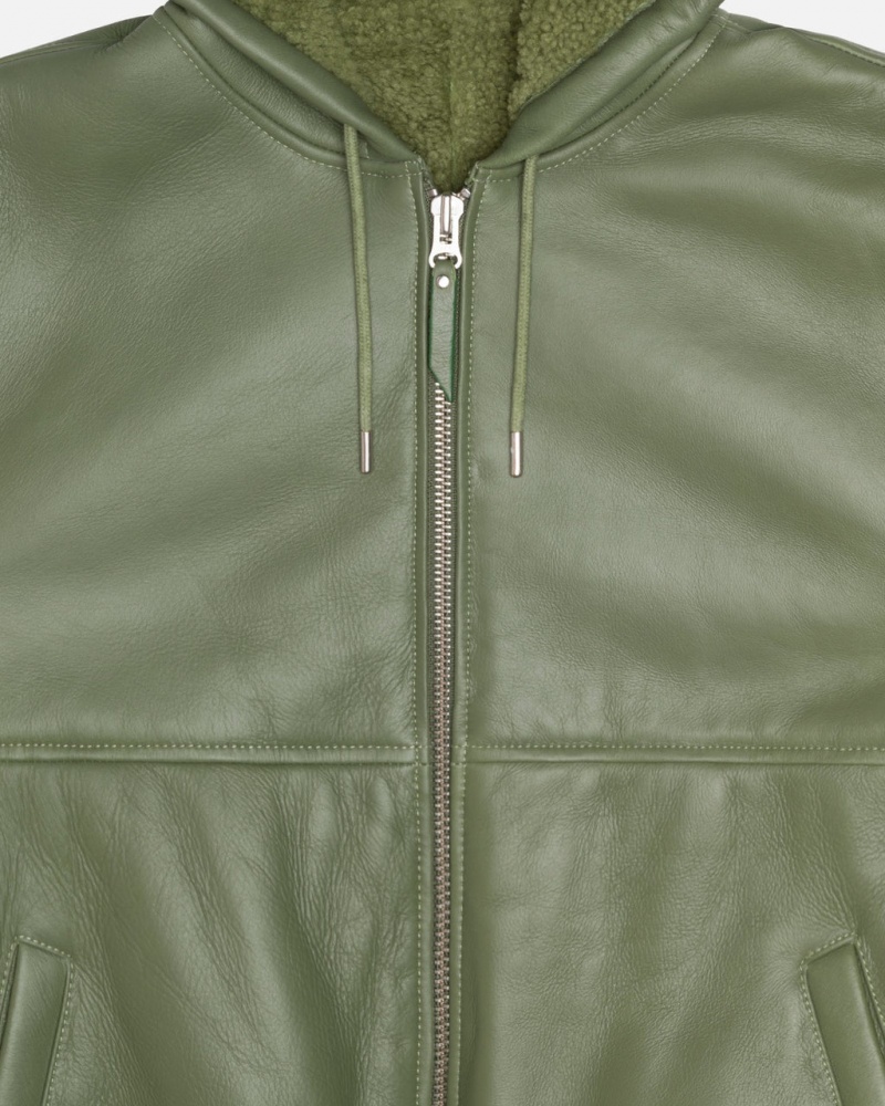 Stussy Werk Jacket Shearling - Unisex Jackets Groen | UNLND39488