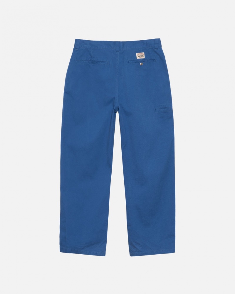 Stussy Workgear Trouser Twill - Unisex Jeans Pants Koningsblauw | MNLHR37379