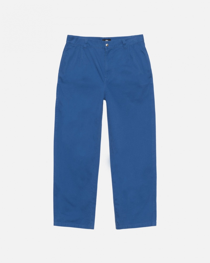 Stussy Workgear Trouser Twill - Unisex Jeans Pants Koningsblauw | MNLHR37379