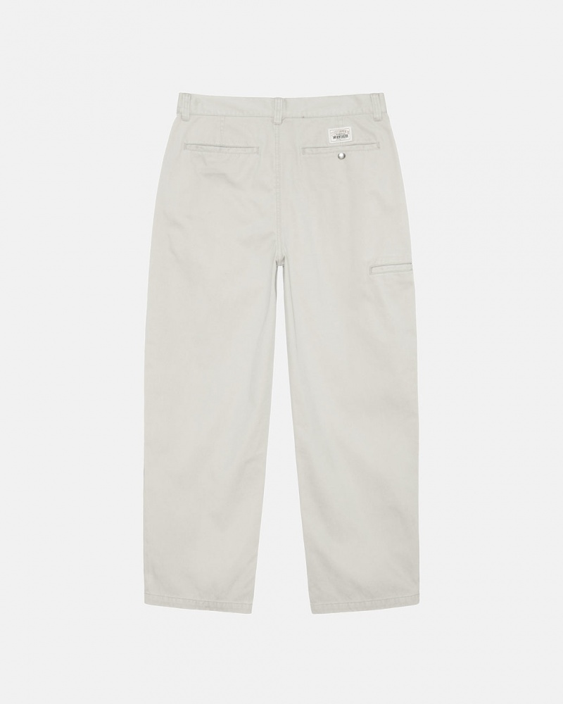 Stussy Workgear Trouser Twill - Unisex Pants Wit | NLDYB52668