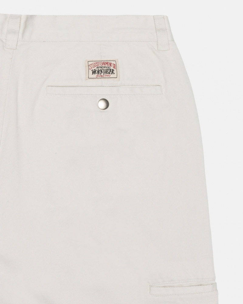 Stussy Workgear Trouser Twill - Unisex Pants Wit | NLDYB52668