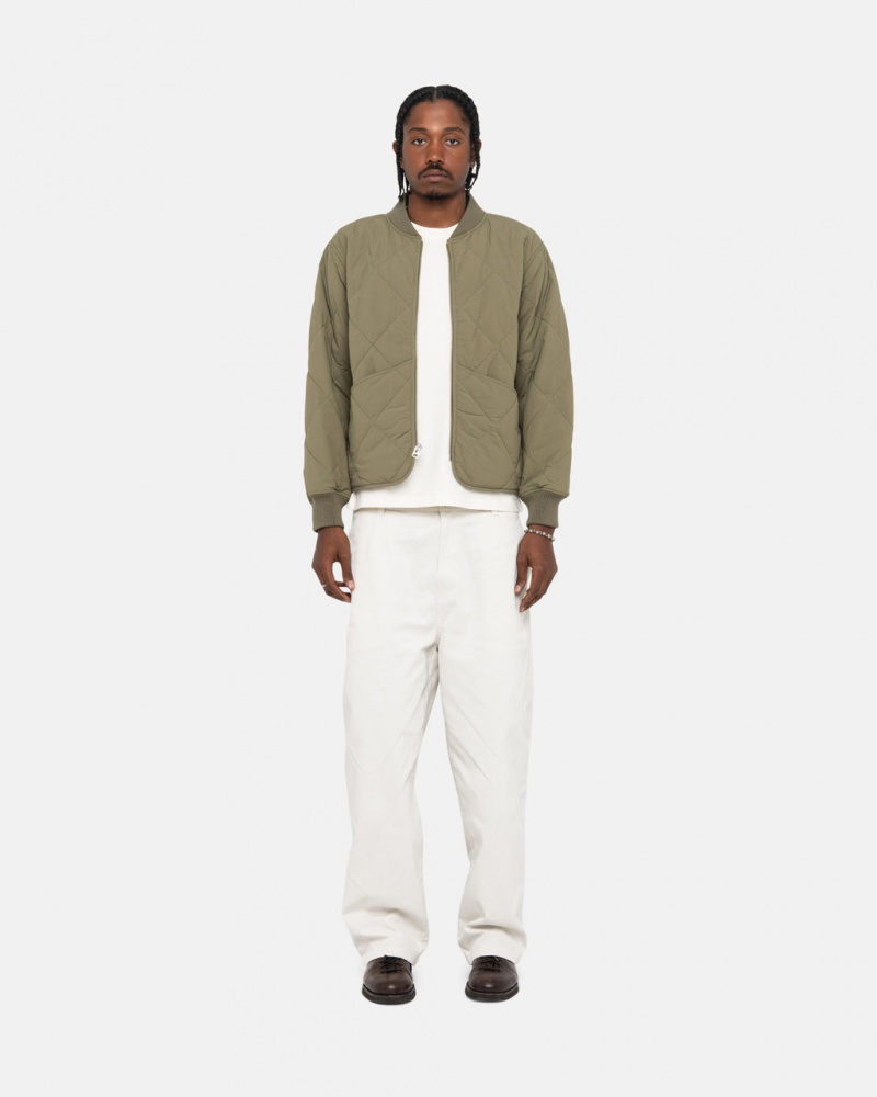 Stussy Workgear Trouser Twill - Unisex Pants Wit | NLDYB52668