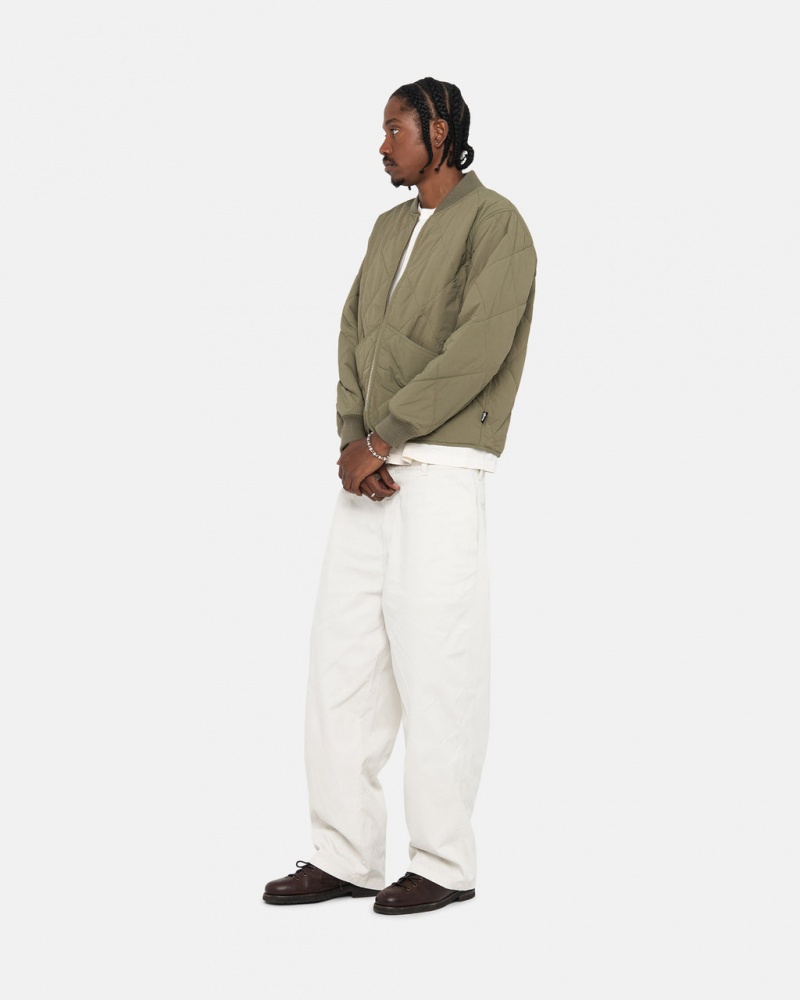 Stussy Workgear Trouser Twill - Unisex Pants Wit | NLDYB52668