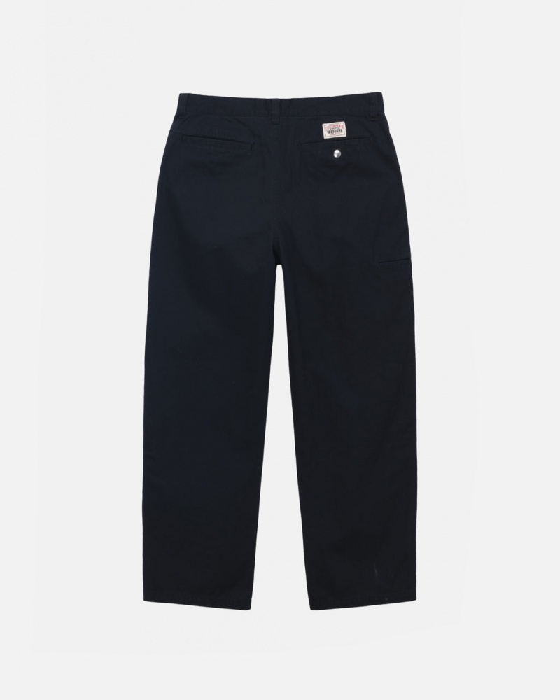 Stussy Workgear Trouser Twill - Unisex Pants Zwart | BNLSO26809