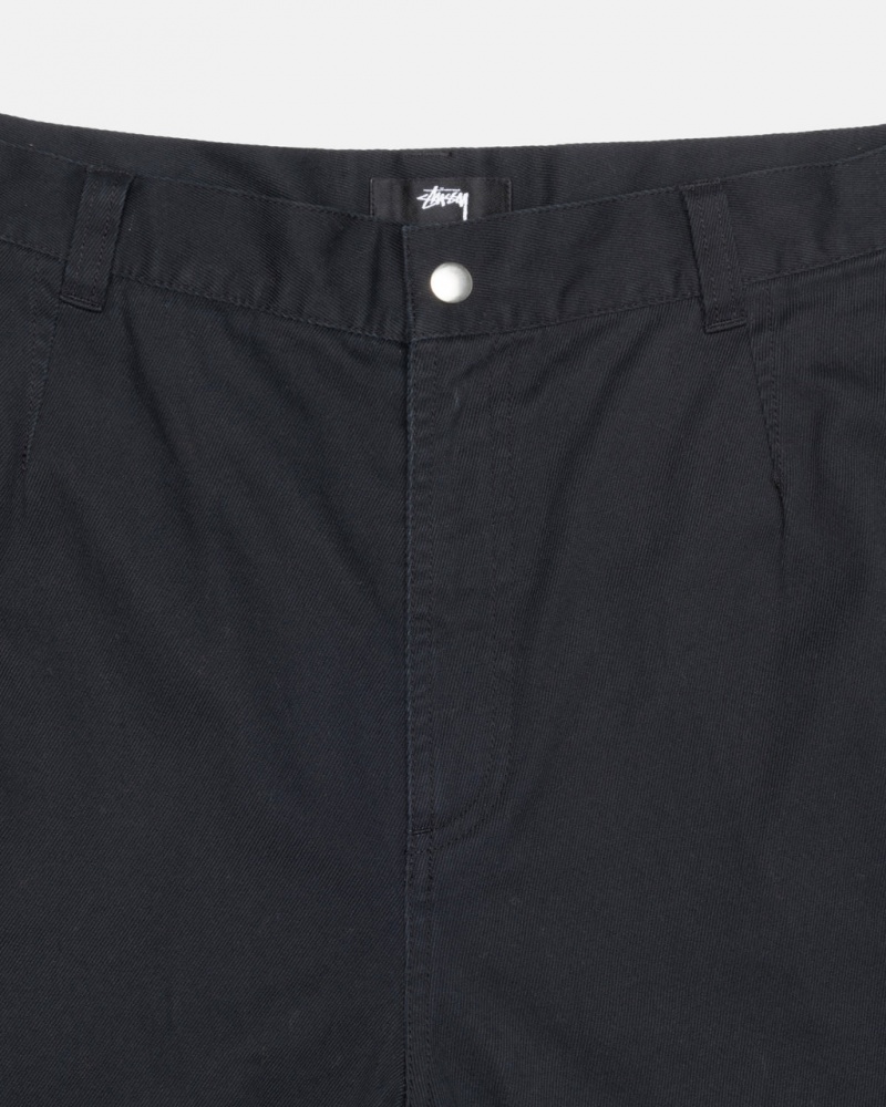 Stussy Workgear Trouser Twill - Unisex Pants Zwart | BNLSO26809