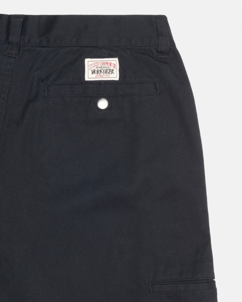 Stussy Workgear Trouser Twill - Unisex Pants Zwart | BNLSO26809