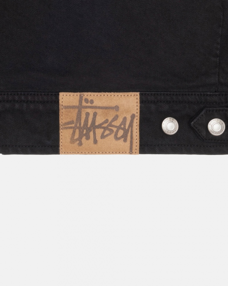 Stussy Zip Werk Jacket Overdyed - Unisex Jackets Zwart | NLJKU66064